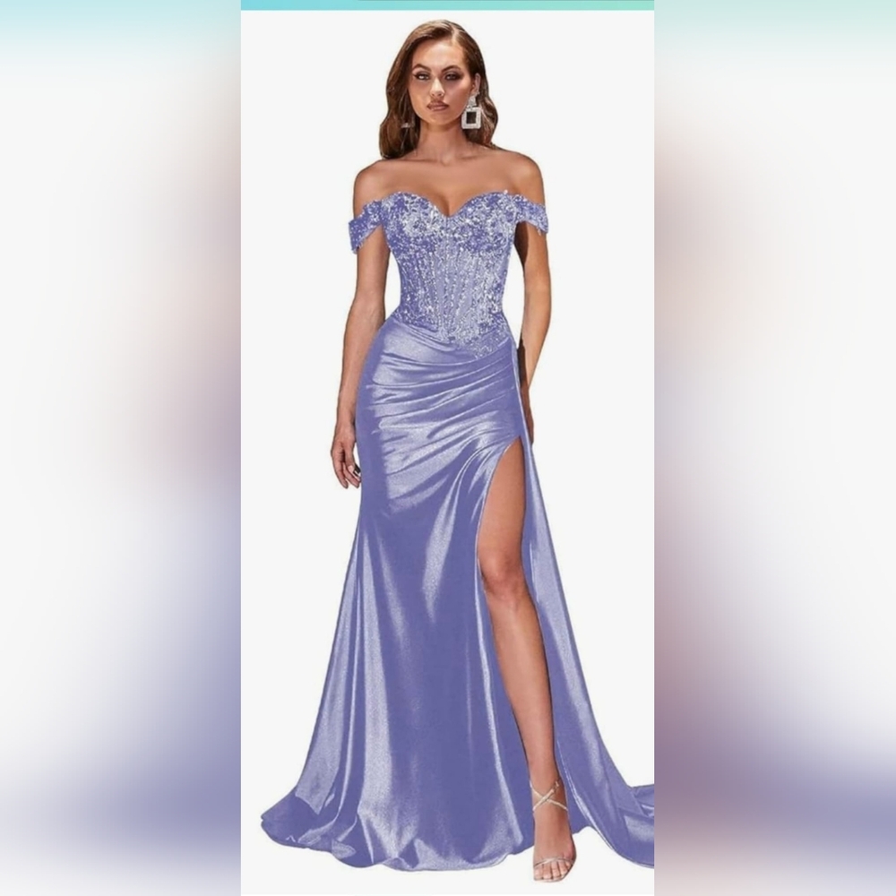 Elegant Purple Evening Gown